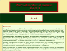 Tablet Screenshot of medailles1914-1918.fr